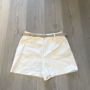Zara Cotton White Shorts